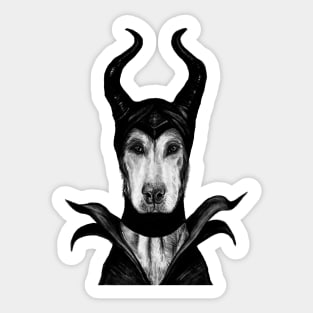 Maleficent Dog Sticker